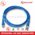 Cordon de Patch UTP Cat6 à 2 voies 26AWG Stranded CCA UTP Cat6 Patch Blue